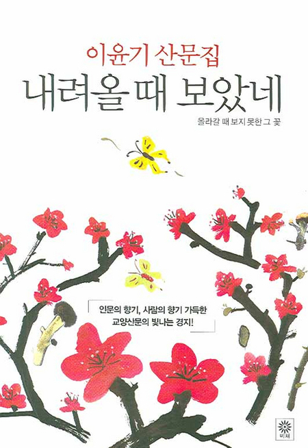 내려올 때 보았네